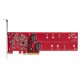 StarTech.com Adaptateur PCIe M.2 - PCIe x8/ x16 vers Double NVMe ou AHCI M.2 SSD - PCI Express 4.0, 7,8 Gbps par Disque, Bifurcation Requise - Carte PCIe Dual M.2 - Compatible Windows/Linux