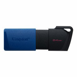 Kingston DataTraveler Exodia M clé USB flash 64 Go USB Type-A 3.2 Gen 1 (3.1 Gen 1) Noir, Bleu Kingston DataTraveler Exodia M clé USB flash 64 Go USB Type-A 3.2 Gen 1 (3.1 Gen 1) Noir, Bleu