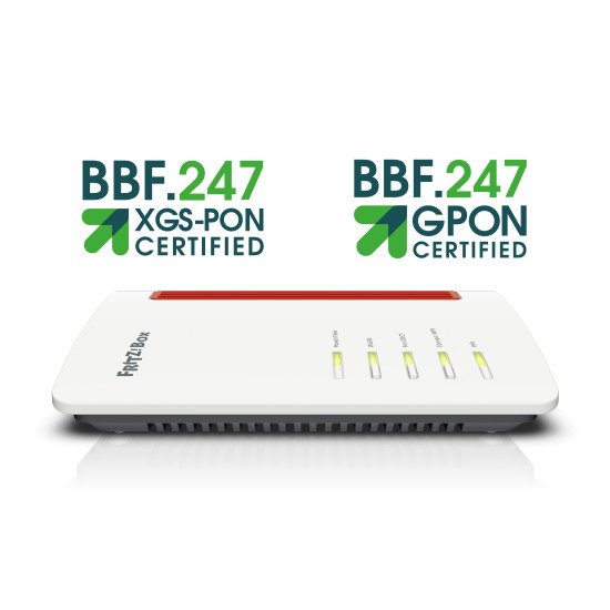 FRITZ!Box 5530 (WITH SFP XGSPON) routeur sans fil Gigabit Ethernet Bi-bande (2,4 GHz / 5 GHz) Blanc