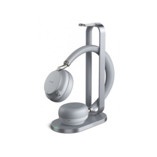 Yealink BH76 Casque Sans fil Arceau Appels/Musique USB Type-A Bluetooth Socle de chargement Gris clair Yealink BH76 Casque Sans fil Arceau Appels/Musique USB Type-A Bluetooth Socle de chargement Gris clair