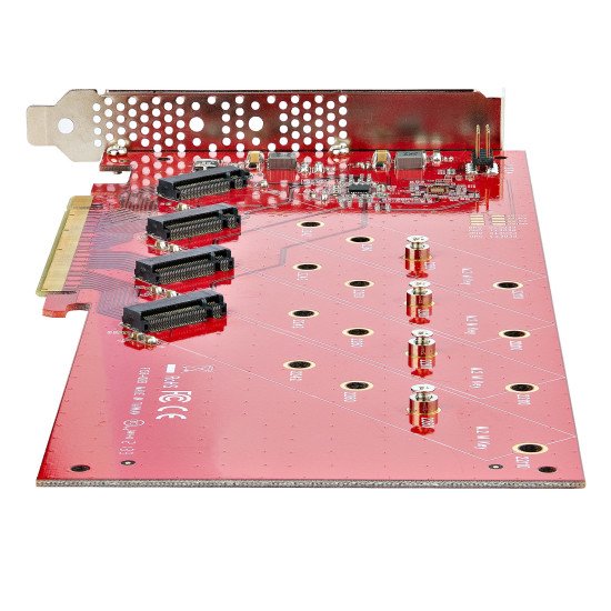 StarTech.com QUAD-M2-PCIE-CARD-B carte et adaptateur d'interfaces Interne M.2