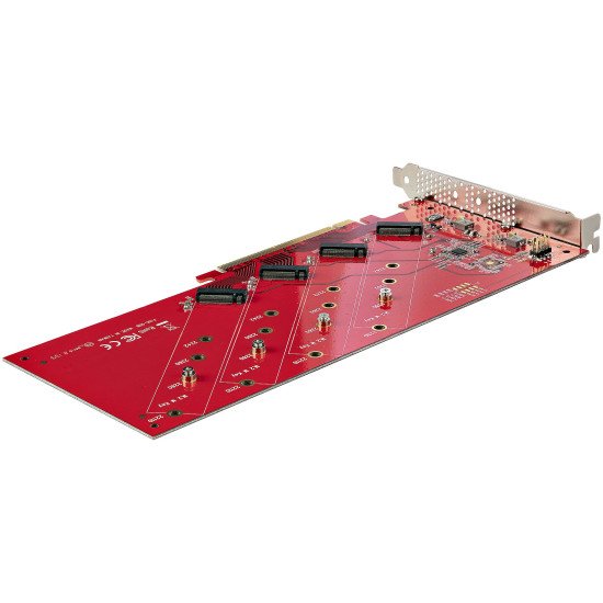 StarTech.com QUAD-M2-PCIE-CARD-B carte et adaptateur d'interfaces Interne M.2