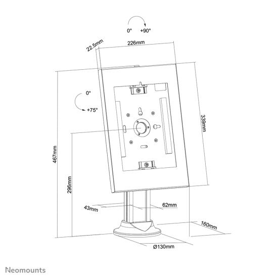 Neomounts by Newstar support de table pour tablettes