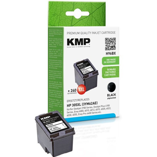 KMP SINGLEPACK H96BX cartouche d'encre 1 pièce(s) Compatible Rendement élevé (XL) Noir