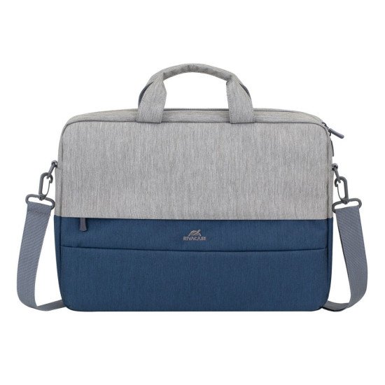 Rivacase 7532 sacoche d'ordinateurs portables 39,6 cm (15.6") Malette Bleu, Gris