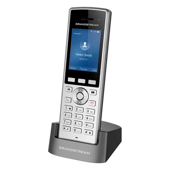 Grandstream Networks WP822 téléphone fixe Noir, Argent 2 lignes LCD Wifi