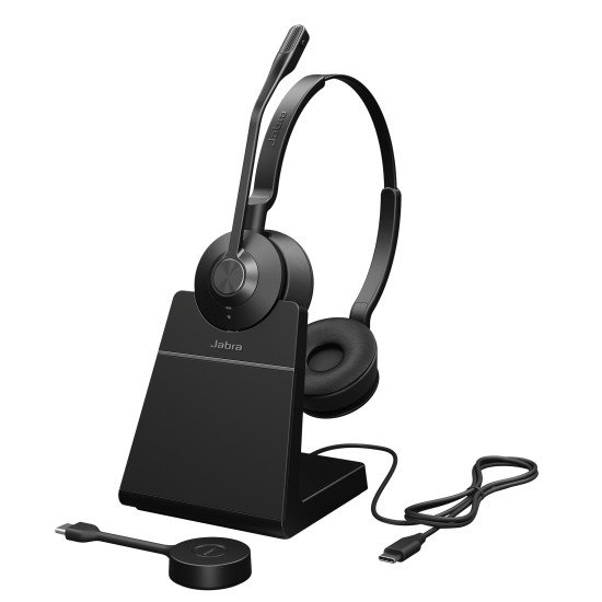 Jabra Engage 55 Casque Sans fil Arceau Bureau/Centre d'appels Noir, Titane