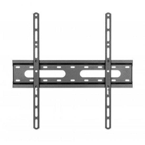 Manhattan Support mural pour TV/moniteurs (fixe, profil bas), écrans 32" à 55", Compatibilité VESA : de 75x75 à 400x400 mm (vérifiez les dimensions des quatre trous de fixation à l'arrière), charge max. 45 kg, noir