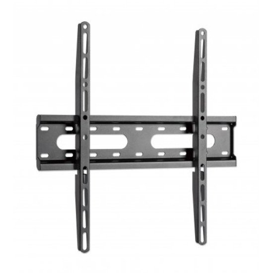 Manhattan Support mural pour TV/moniteurs (fixe, profil bas), écrans 32" à 55", Compatibilité VESA : de 75x75 à 400x400 mm (vérifiez les dimensions des quatre trous de fixation à l'arrière), charge max. 45 kg, noir