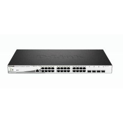 D-Link DGS-1210-28MP/E commutateur réseau Géré L2 Gigabit Ethernet (10/100/1000) Connexion Ethernet, supportant l'alimentation via ce port (PoE) 1U Noir, Gris