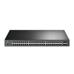 TP-Link TL-SG3452XP JetStream PoE Switch Géré L2+ Gigabit Ethernet (10/100/1000) Connexion Ethernet, supportant l'alimentation via ce port (PoE) 1U Noir TP-Link TL-SG3452XP JetStream PoE Switch Géré L2+ Gigabit Ethernet (10/100/1000) Connexion Ethernet, supportant l'alimentation via ce port (PoE) 1U Noir