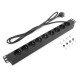 ACT Rallonge PDU 19" CEE7/7 avec 9 prises de type F, 3m H05VV-F 3G1.5 ACT Rallonge PDU 19" CEE7/7 avec 9 prises de type F, 3m H05VV-F 3G1.5