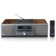 Lenco MC-175SI ensemble audio pour la maison Système micro audio domestique 40 W Argent, Bois