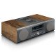 Lenco MC-175SI ensemble audio pour la maison Système micro audio domestique 40 W Argent, Bois