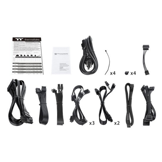 Thermaltake Toughpower GF3 unité d'alimentation d'énergie 750 W 24-pin ATX Noir Thermaltake Toughpower GF3 unité d'alimentation d'énergie 750 W 24-pin ATX Noir