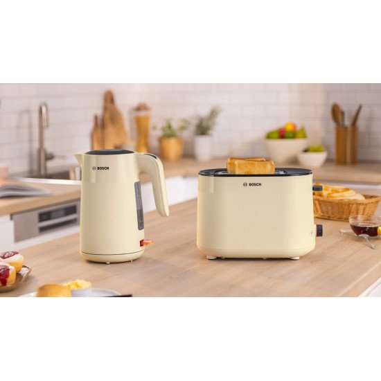 Bosch MyMoment bouilloire 1,7 L 2400 W Crème, Gris