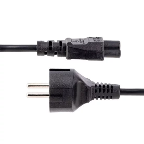 StarTech.com Câble d'Alimentation pour Ordinateur Portable de 3m - Prise EU vers Connecteur C5, 2,5A 250V - Cordon d'Alimentation Clover Leaf/Mickey Mouse - Cordon Alimentation PC Portable StarTech.com Câble d'Alimentation pour Ordinateur Portable de 3m - Prise EU vers Connecteur C5, 2,5A 250V - Cordon d'Alimentation Clover Leaf/Mickey Mouse - Cordon Alimentation PC Portable