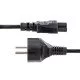 StarTech.com Câble d'Alimentation pour Ordinateur Portable de 3m - Prise EU vers Connecteur C5, 2,5A 250V - Cordon d'Alimentation Clover Leaf/Mickey Mouse - Cordon Alimentation PC Portable StarTech.com Câble d'Alimentation pour Ordinateur Portable de 3m - Prise EU vers Connecteur C5, 2,5A 250V - Cordon d'Alimentation Clover Leaf/Mickey Mouse - Cordon Alimentation PC Portable