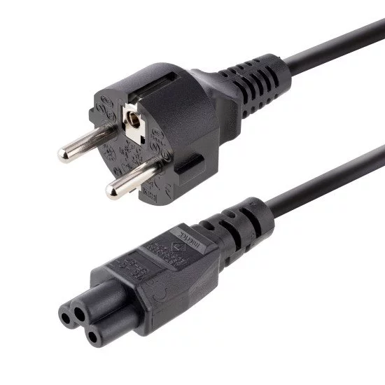 StarTech.com Câble d'Alimentation pour Ordinateur Portable de 3m - Prise EU vers Connecteur C5, 2,5A 250V - Cordon d'Alimentation Clover Leaf/Mickey Mouse - Cordon Alimentation PC Portable StarTech.com Câble d'Alimentation pour Ordinateur Portable de 3m - Prise EU vers Connecteur C5, 2,5A 250V - Cordon d'Alimentation Clover Leaf/Mickey Mouse - Cordon Alimentation PC Portable