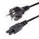 StarTech.com Câble d'Alimentation pour Ordinateur Portable de 3m - Prise EU vers Connecteur C5, 2,5A 250V - Cordon d'Alimentation Clover Leaf/Mickey Mouse - Cordon Alimentation PC Portable StarTech.com Câble d'Alimentation pour Ordinateur Portable de 3m - Prise EU vers Connecteur C5, 2,5A 250V - Cordon d'Alimentation Clover Leaf/Mickey Mouse - Cordon Alimentation PC Portable
