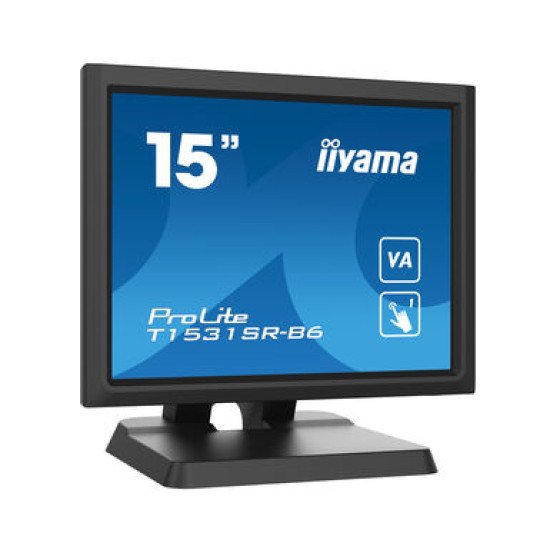 iiyama ProLite T1531SR-B6 moniteur à écran tactile 38,1 cm (15") 1024 x 768 pixels Noir iiyama ProLite T1531SR-B6 moniteur à écran tactile 38,1 cm (15") 1024 x 768 pixels Noir