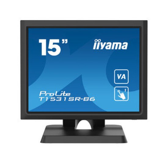 iiyama ProLite T1531SR-B6 moniteur à écran tactile 38,1 cm (15") 1024 x 768 pixels Noir iiyama ProLite T1531SR-B6 moniteur à écran tactile 38,1 cm (15") 1024 x 768 pixels Noir