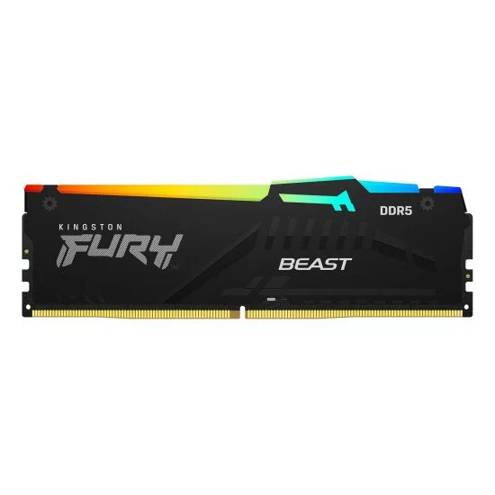 Kingston Technology FURY Beast RGB module de mémoire 128 Go 4 x 32 Go DDR5 5600 MHz Kingston Technology FURY Beast RGB module de mémoire 128 Go 4 x 32 Go DDR5 5600 MHz