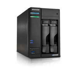 Asustor LOCKERSTOR 2 Gen2 (AS6702T) NAS Bureau Intel® Celeron® N5105 4 Go DDR4 0 To ADM Noir