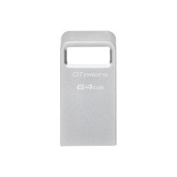 Kingston Technology DataTraveler Micro lecteur USB flash 64 Go USB Type-A 3.2 Gen 1 (3.1 Gen 1) Argent Kingston Technology DataTraveler Micro lecteur USB flash 64 Go USB Type-A 3.2 Gen 1 (3.1 Gen 1) Argent