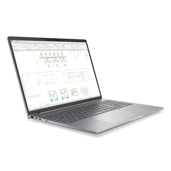 HP ZBook 8 G2i 16 Intel Core Ultra 7 356H Station de travail mobile 40,6 cm (16") WUXGA 32 Go DDR5-SDRAM 512 Go SSD NVIDIA RTX PRO 500 Blackwell Wi-Fi 7 (802.11be) Windows 11 Pro Argent AZERTY