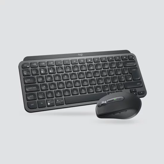 Logitech MX Keys Mini Combo for Business clavier Souris incluse RF sans fil + Bluetooth QWERTY US International Graphite Logitech MX Keys Mini Combo for Business clavier Souris incluse RF sans fil + Bluetooth QWERTY US International Graphite