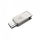 V7 VF364GTC lecteur USB flash 64 Go USB Type-A / USB Type-C 3.2 Gen 1 (3.1 Gen 1) Argent