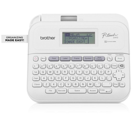 Brother PT-D410 imprimante pour étiquettes Transfert thermique 180 x 180 DPI Avec fil TZe QWERTY