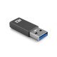 ACT AC7375 changeur de genre de câble USB Type-C USB Type-A Gris