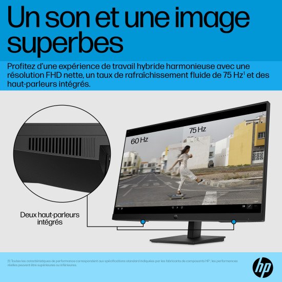 HP P27h G5 68,6 cm (27") 1920 x 1080 pixels Full HD Noir