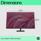 HP P32u G5 80 cm (31.5") 2560 x 1440 pixels Quad HD Noir HP P32u G5 80 cm (31.5") 2560 x 1440 pixels Quad HD Noir