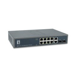 LevelOne GEP-1221 commutateur réseau Non-géré Gigabit Ethernet (10/100/1000) Connexion Ethernet POE Noir