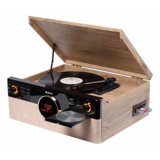 Denver MRD-180 Noir, Bois Automatique