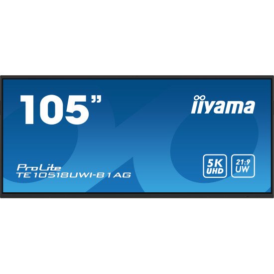 iiyama PROLITE Carte A numérique 2,74 m (108") LED Wifi 450 cd/m² 5K Ultra HD Noir Écran tactile Intégré dans le processeur Android 24/7