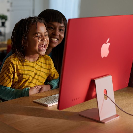 Apple iMac Apple M 59,7 cm (23.5") 4480 x 2520 pixels 8 Go 512 Go SSD PC All-in-One macOS Sonoma Wi-Fi 6E (802.11ax) Bleu