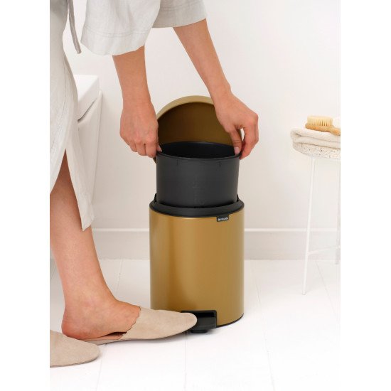 Brabantia NewIcon 5 L Rond Acier Or