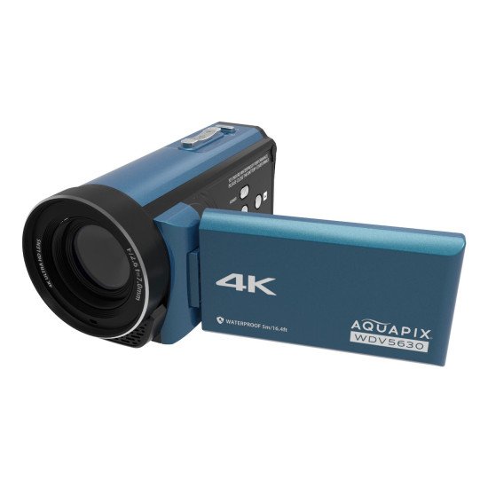 Aquapix WDV5630 Caméscope portatif 13 MP CMOS 4K Ultra HD Bleu, Gris Aquapix WDV5630 Caméscope portatif 13 MP CMOS 4K Ultra HD Bleu, Gris