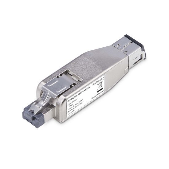 StarTech.com Convertisseur de Média Ethernet Gigabit Fibre vers RJ45, Optique Monomode 10km/Multimode 800m, Alimentation PoE, Design Compact, Boîtier Métallique, Micro Mini, TAA StarTech.com Convertisseur de Média Ethernet Gigabit Fibre vers RJ45, Optique Monomode 10km/Multimode 800m, Alimentation PoE, Design Compact, Boîtier Métallique, Micro Mini, TAA