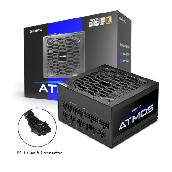 Chieftec Atmos unité d'alimentation d'énergie 750 W 20+4 pin ATX ATX Noir