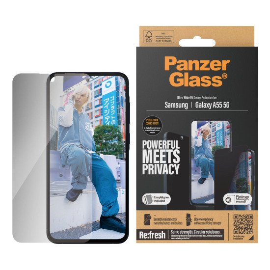 PanzerGlass P7358 écran et protection arrière de téléphones portables Protection de l'écran contre les regards indiscrets Samsung 1 pièce(s)
