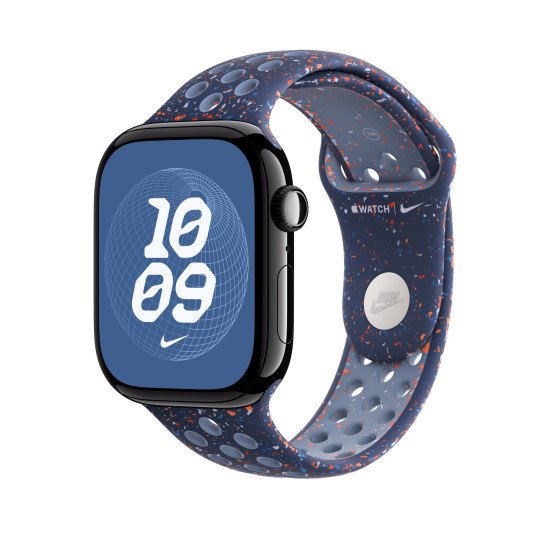 Apple Nike Sport Band Bande Bleu Aluminium, Fluoroélastomère Apple Nike Sport Band Bande Bleu Aluminium, Fluoroélastomère