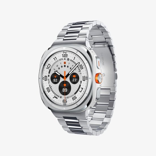 Spigen Modern Fit 316L Bande Argent Acier inoxydable