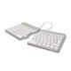 R-Go Tools Clavier ergonomique R-Go Split Break avec logiciel de pause, clavier ergonomique divisé, AZERTY (BE), bluetooth, blanc