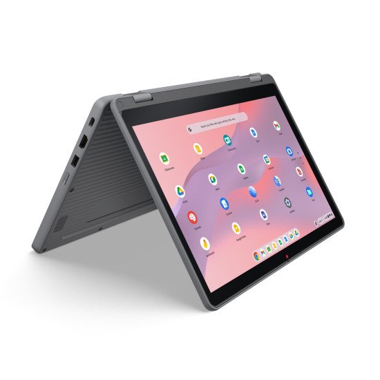 Lenovo Chrome 500e 2in1 G5 M89 MediaTek Kompanio 540 Chromebook 31 cm (12.2") Écran tactile WUXGA 8 Go LPDDR5x-SDRAM 64 Go UFS Wi-Fi 6E (802.11ax) ChromeOS Anglais Gris