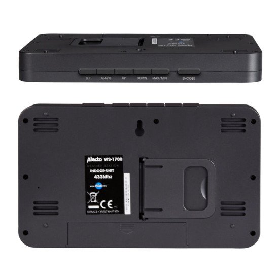 Alecto WS-1700 Noir, Argent LCD Batterie